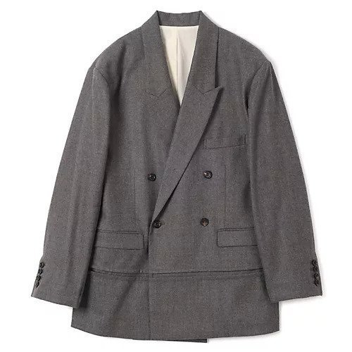 【ジュンミカミ/JUN MIKAMI】のフラノダブルJK インテリア・キッズ・メンズ・レディースファッション・服の通販 founy(ファニー) 　ファッション　Fashion　レディースファッション　Fashion for Women　2025年　2025　2025-2026秋冬・A/W　Autumn/Winter 2025–26 AW25–26　クラシカル　Classical, Vintage-Inspired　ジャケット　Jacket, Outerwear　ダブル　Double, Double-Breasted　今季　This Season, Current Season　グレー|ID: prp329100004714130 ipo3291000000034057436