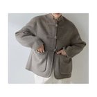 【ウィムガゼット/Whim Gazette】の【Christian AKS】Wool China Jacket 人気、トレンドファッション・服の通販 founy(ファニー) ファッション Fashion レディースファッション Fashion for Women アウター Coat / Outerwear Collection レディースジャケット・軽アウター Jackets クラシック Classic, Timeless Style ショート Short, Short Length シンプル Simple, Minimal ジャケット Jacket, Outerwear モダン Modern, Contemporary 2025年 2025 2025-2026秋冬・A/W Autumn/Winter 2025–26 AW25–26 thumbnail モカ|ID: prp329100004714131 ipo3291000000034057448