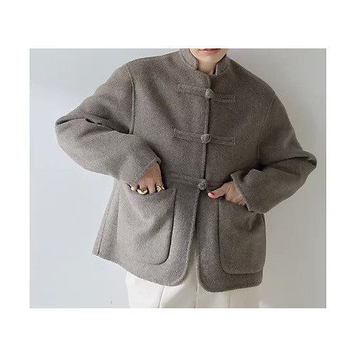 【ウィムガゼット/Whim Gazette】の【Christian AKS】Wool China Jacket インテリア・キッズ・メンズ・レディースファッション・服の通販 founy(ファニー) 　ファッション　Fashion　レディースファッション　Fashion for Women　アウター　Coat / Outerwear Collection　レディースジャケット・軽アウター　Jackets　クラシック　Classic, Timeless Style　ショート　Short, Short Length　シンプル　Simple, Minimal　ジャケット　Jacket, Outerwear　モダン　Modern, Contemporary　2025年　2025　2025-2026秋冬・A/W　Autumn/Winter 2025–26 AW25–26　モカ|ID: prp329100004714131 ipo3291000000034057448