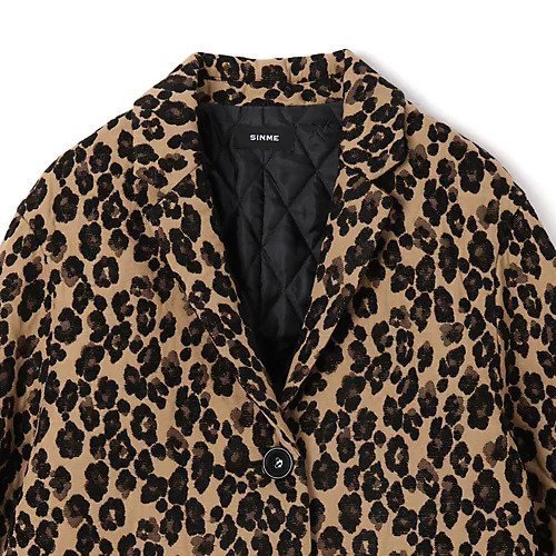 【シンメ/SINME】のレオパードコート 人気、トレンドファッション・服の通販 founy(ファニー) 　ファッション　Fashion　レディースファッション　Fashion for Women　アウター　Coat / Outerwear Collection　コート・ロングコート・ピーコート　Long Coats, Peacoats & More　キルティング　Quilted, Quilting　ジャカード／ジャガード　Jacquard, Woven Pattern　レオパード　Leopard, Animal Print　ロング　Long, Long-Length　other-3|ID: prp329100004714132 ipo3291000000034057455