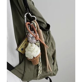 【コレカラ/collecala】のソフトクリーム バッグチャーム 人気、トレンドファッション・服の通販 founy(ファニー) ファッション Fashion レディースファッション Fashion for Women チャーム Charm, Pendant プレート Plate, Dish モチーフ Motif, Design Theme リュック Backpack, Rucksack 手編み Hand-Knitted, Handmade Knit |ID:prp329100004714136