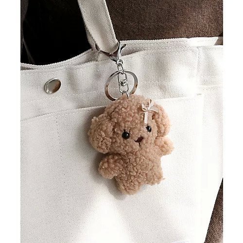 【コレカラ/collecala】のもこもこミニプードルキーホルダー/チャーム インテリア・キッズ・メンズ・レディースファッション・服の通販 founy(ファニー) 　ファッション　Fashion　レディースファッション　Fashion for Women　おすすめ　Recommended / Our Picks　キーホルダー　Keychain, Key Holder　スマホ　Smartphone, Mobile Device　チャーム　Charm, Pendant　ポーチ　Pouch, Small Case　リアル　Real, Realistic　ワンポイント　One Point, Statement Accent　ベージュ|ID: prp329100004714137 ipo3291000000034639295