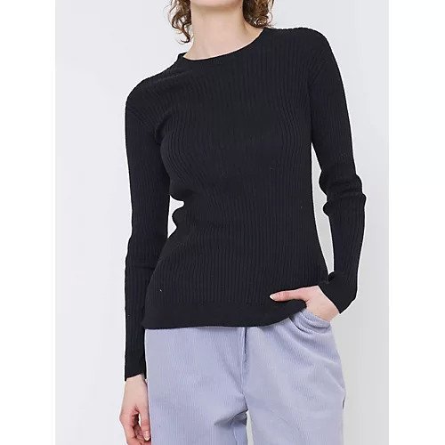 【ナナデコール/nanadecor】のコットンエアリーニット インテリア・キッズ・メンズ・レディースファッション・服の通販 founy(ファニー) ファッション Fashion レディースファッション Fashion for Women トップス・カットソー Cut & Sew Tops ニット Knit Tops & Sweaters フィット Fit, Slim Fit ボトム Bottoms, Lower Wear リブニット Rib Knit, Ribbed Knit 人気 Popular, Best Seller 冬 Winter / This Winter 秋 Autumn ブラック|ID: prp329100004714291 ipo3291000000034058670