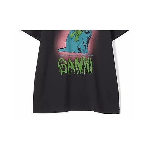 【ガニー/GANNI】のBasic Cotton Jersey Neon Kitty T-shirt インテリア・キッズ・メンズ・レディースファッション・服の通販 founy(ファニー) 　ファッション　Fashion　レディースファッション　Fashion for Women　トップス・カットソー　Cut & Sew Tops　シャツ・ブラウス・オフィスカジュアル　Elegant Blouses & Button-Ups　ロングTシャツ・Tシャツ　Longline T-Shirts & Tees　2025年　2025　2025-2026秋冬・A/W　Autumn/Winter 2025–26 AW25–26　ガーリー　Girly, Feminine Style　ネオン　Neon, Neon Color　洗える　Machine Washable　Phantom|ID: prp329100004715361 ipo3291000000034068220