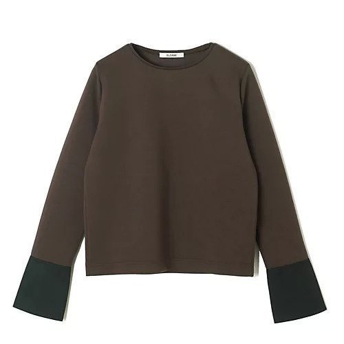 【エクラ/eclat】の【宮崎桃代さん別注】カフスつきダンボールプルオーバー インテリア・キッズ・メンズ・レディースファッション・服の通販 founy(ファニー) 　ファッション　Fashion　レディースファッション　Fashion for Women　トップス・カットソー　Cut & Sew Tops　カジュアルプルオーバー・ニットトップス　Pullovers & Knit Tops / Casual Pullovers　なめらか　Smooth, Silky Texture　カットソー　Cut and Sewn Top　カフス　Cuff Design　別注　Limited Edition, Custom Order　洗える　Machine Washable　秋　Autumn　ブラウン|ID: prp329100004715366 ipo3291000000034068247
