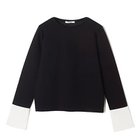 【エクラ/eclat】の【宮崎桃代さん別注】カフスつきダンボールプルオーバー ブラック|ID:prp329100004715366