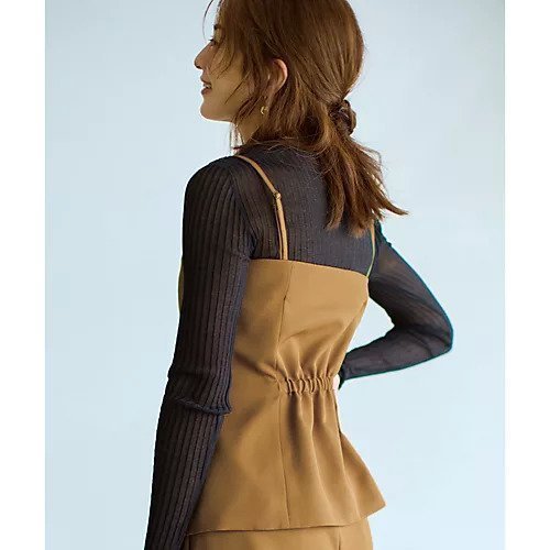 【エムセブンデイズ/M7days】の【東原妙子さんコラボ】クルーネックシアーリブニット 人気、トレンドファッション・服の通販 founy(ファニー) 　ファッション　Fashion　レディースファッション　Fashion for Women　トップス・カットソー　Cut & Sew Tops　ニット　Knit Tops & Sweaters　インナー　Innerwear　コラボ　Collaboration, Collab　エレガント 上品　Elegant　洗える　Machine Washable　other-3|ID: prp329100004715376 ipo3291000000034068316