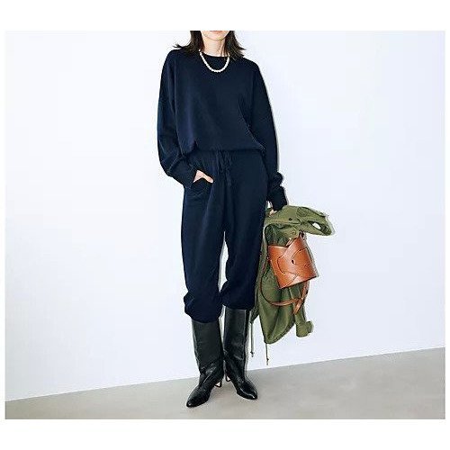 【イーバイエクラ/E by eclat】の【斉藤くみさんコラボ】カシミヤ混ニット 人気、トレンドファッション・服の通販 founy(ファニー) 　ファッション　Fashion　レディースファッション　Fashion for Women　トップス・カットソー　Cut & Sew Tops　ニット　Knit Tops & Sweaters　なめらか　Smooth, Silky Texture　コラボ　Collaboration, Collab　スタイリッシュ　Stylish, Fashionable　スリット　Slit, Slit Detail　センター　Center, Center Line　エレガント 上品　Elegant　other-3|ID: prp329100004715378 ipo3291000000034068330