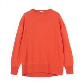 【ドロウェル/drawell】のバックフレアクルーネックニット 人気、トレンドファッション・服の通販 founy(ファニー) ファッション Fashion レディースファッション Fashion for Women トップス・カットソー Cut & Sew Tops ニット Knit Tops & Sweaters なめらか Smooth, Silky Texture エレガント 上品 Elegant フレア Flare, Flared ヨーク Yoke, Yoke Design 洗える Machine Washable |ID:prp329100004715380