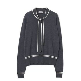 【エクラ/eclat】のLULA/ボウタイつきニット 人気、トレンドファッション・服の通販 founy(ファニー) ファッション Fashion レディースファッション Fashion for Women トップス・カットソー Cut & Sew Tops ニット Knit Tops & Sweaters なめらか Smooth, Silky Texture インナー Innerwear ジャケット Jacket, Outerwear モダン Modern, Contemporary リボン Ribbon, Bow 別注 Limited Edition, Custom Order 洗える Machine Washable |ID:prp329100004715390