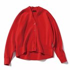 【エムセブンデイズ/M7days】の【東原妙子さんコラボ】着丈が選べるV ネックカーディガン レッド|ID:prp329100004715396