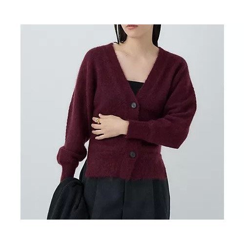【カオス/Chaos】のポストカーディガン インテリア・キッズ・メンズ・レディースファッション・服の通販 founy(ファニー) 　ファッション　Fashion　レディースファッション　Fashion for Women　トップス・カットソー　Cut & Sew Tops　カーディガン・羽織り　Layered Style Cardigans　カーディガン　Cardigan, Knitwear　コンパクト　Compact, Small Size　ショート　Short, Short Length　フィット　Fit, Slim Fit　ワイド　Wide, Wide Fit　バーガンディー|ID: prp329100004715407 ipo3291000000034068507