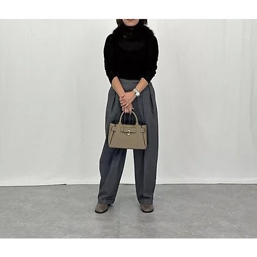 【カデュネ/CADUNE】の【Marisol別注】[マシンウォッシャブル]ハイウエストタックパンツ 人気、トレンドファッション・服の通販 founy(ファニー) 　ファッション　Fashion　レディースファッション　Fashion for Women　パンツ　Pants & Trousers　シンプル　Simple, Minimal　ストレッチ　Stretch, Stretchy Fabric　センター　Center, Center Line　ロールアップ　Roll-Up, Cuffed Hem　ワイド　Wide, Wide Fit　別注　Limited Edition, Custom Order　洗える　Machine Washable　other-2|ID: prp329100004715434 ipo3291000000035059997