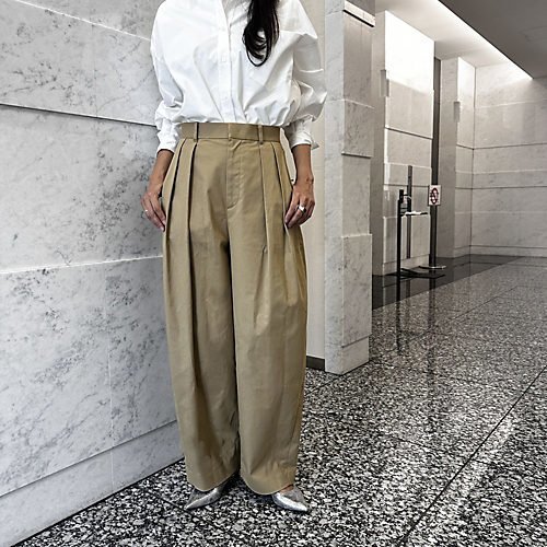 【その他のブランド/Other】の【Marisol別注】ハイウエストツータックチノパンツ 人気、トレンドファッション・服の通販 founy(ファニー) 　ファッション　Fashion　レディースファッション　Fashion for Women　パンツ　Pants & Trousers　トレンド　Trend, Trending Now　今季　This Season, Current Season　別注　Limited Edition, Custom Order　洗える　Machine Washable　other-2|ID: prp329100004715439 ipo3291000000034068723