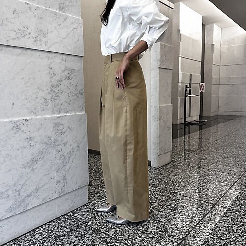 【その他のブランド/Other】の【Marisol別注】ハイウエストツータックチノパンツ 人気、トレンドファッション・服の通販 founy(ファニー) 　ファッション　Fashion　レディースファッション　Fashion for Women　パンツ　Pants & Trousers　トレンド　Trend, Trending Now　今季　This Season, Current Season　別注　Limited Edition, Custom Order　洗える　Machine Washable　other-3|ID: prp329100004715439 ipo3291000000034068725