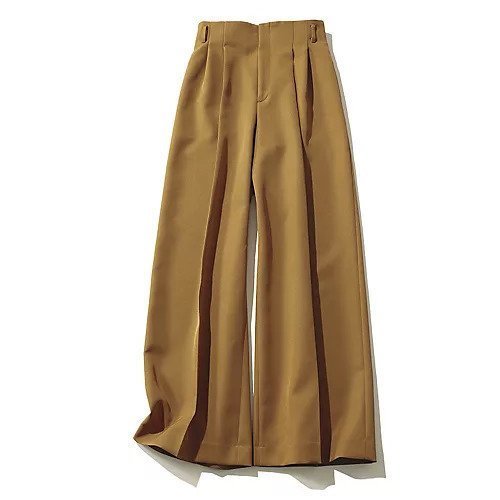 【エムセブンデイズ/M7days】の【東原妙子さんコラボ】ハイウエストパンツ インテリア・キッズ・メンズ・レディースファッション・服の通販 founy(ファニー) 　ファッション　Fashion　レディースファッション　Fashion for Women　パンツ　Pants & Trousers　コラボ　Collaboration, Collab　スマート　Smart, Elegant　センター　Center, Center Line　ワイド　Wide, Wide Fit　洗える　Machine Washable　キャメル|ID: prp329100004715443 ipo3291000000034068745