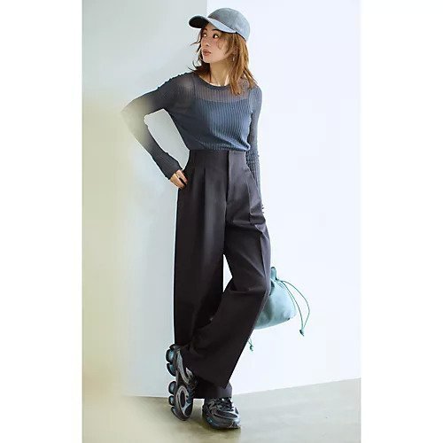 【エムセブンデイズ/M7days】の【東原妙子さんコラボ】ハイウエストパンツ 人気、トレンドファッション・服の通販 founy(ファニー) 　ファッション　Fashion　レディースファッション　Fashion for Women　パンツ　Pants & Trousers　コラボ　Collaboration, Collab　スマート　Smart, Elegant　センター　Center, Center Line　ワイド　Wide, Wide Fit　洗える　Machine Washable　other-3|ID: prp329100004715443 ipo3291000000034068750