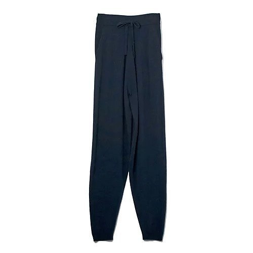 【イーバイエクラ/E by eclat】の【斉藤くみさんコラボ】カシミヤ混ニットパンツ インテリア・キッズ・メンズ・レディースファッション・服の通販 founy(ファニー) 　ファッション　Fashion　レディースファッション　Fashion for Women　パンツ　Pants & Trousers　おすすめ　Recommended / Our Picks　コラボ　Collaboration, Collab　セットアップ　Set-Up, Coordinated Outfit　ドローストリング　Drawstring, Pull Cord　ネイビー|ID: prp329100004715447 ipo3291000000034068772