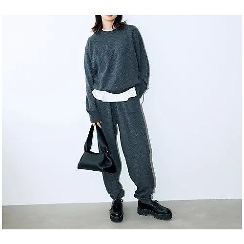 【イーバイエクラ/E by eclat】の【斉藤くみさんコラボ】カシミヤ混ニットパンツ 人気、トレンドファッション・服の通販 founy(ファニー) 　ファッション　Fashion　レディースファッション　Fashion for Women　パンツ　Pants & Trousers　おすすめ　Recommended / Our Picks　コラボ　Collaboration, Collab　セットアップ　Set-Up, Coordinated Outfit　ドローストリング　Drawstring, Pull Cord　other-3|ID: prp329100004715447 ipo3291000000034068775
