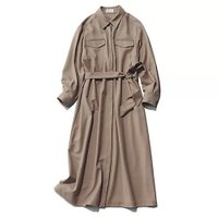 【エムセブンデイズ/M7days】のタイつきハリ感コート風ワンピース 人気、トレンドファッション・服の通販 founy(ファニー) ファッション Fashion レディースファッション Fashion for Women アウター Coat / Outerwear Collection コート・ロングコート・ピーコート Long Coats, Peacoats & More ストレッチ Stretch, Stretchy Fabric バランス Balance, Style Balance ポケット Pocket, Pocket Detail メタル Metal, Metal Parts ロング Long, Long-Length 洗える Machine Washable |ID:prp329100004715461
