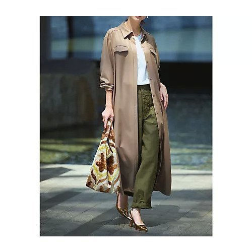 【エムセブンデイズ/M7days】のタイつきハリ感コート風ワンピース 人気、トレンドファッション・服の通販 founy(ファニー) 　ファッション　Fashion　レディースファッション　Fashion for Women　アウター　Coat / Outerwear Collection　コート・ロングコート・ピーコート　Long Coats, Peacoats & More　ストレッチ　Stretch, Stretchy Fabric　バランス　Balance, Style Balance　ポケット　Pocket, Pocket Detail　メタル　Metal, Metal Parts　ロング　Long, Long-Length　洗える　Machine Washable　other-2|ID: prp329100004715461 ipo3291000000034068880