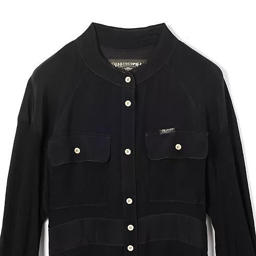 【フォトコピュー/PHOTOCOPIEU】のCOLOR STICHING SHIRT DRESS 人気、トレンドファッション・服の通販 founy(ファニー) 　ファッション　Fashion　レディースファッション　Fashion for Women　トップス・カットソー　Cut & Sew Tops　シャツ・ブラウス・オフィスカジュアル　Elegant Blouses & Button-Ups　ワンピース　Dresses　フォーマル・パーティードレス・結婚式用ドレス　Elegant & Casual Dresses　2025年　2025　2025-2026秋冬・A/W　Autumn/Winter 2025–26 AW25–26　シルク　Silk, 100% Silk　デニム　Denim, Jeans Material　リュクス　Luxury, Elegant, High-End, Chic　今季　This Season, Current Season　洗える　Machine Washable　other-3|ID: prp329100004715463 ipo3291000000034068894