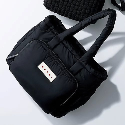 【マルニ/MARNI】のTOTE E/W PUFFY 人気、トレンドファッション・服の通販 founy(ファニー) 　ファッション　Fashion　レディースファッション　Fashion for Women　バッグ　Bags　おすすめ　Recommended / Our Picks　ギャザー　Gathered, Ruffled　クール　Cool, Chic　トラベル　Travel, Travel Gear　ポケット　Pocket, Pocket Detail　ビジネス 仕事 通勤　Business / Work / Commuting　旅行　Travel　other-2|ID: prp329100004715470 ipo3291000000034068923