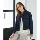 【スタイルデリ/STYLE DELI】のスタンドネックデニムジャケット ネイビー|ID:prp329100004715476