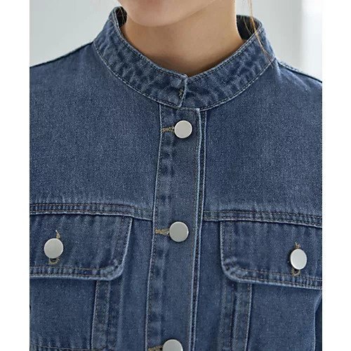 【スタイルデリ/STYLE DELI】のスタンドネックデニムジャケット 人気、トレンドファッション・服の通販 founy(ファニー) 　ファッション　Fashion　レディースファッション　Fashion for Women　アウター　Coat / Outerwear Collection　レディースジャケット・軽アウター　Jackets　デニムジャケット / カジュアルアウター　Denim Jackets　イエロー　Yellow　サロペット　Overalls, Salopette　シルバー　Silver, Metallic Silver　ジャケット　Jacket, Outerwear　スタイリッシュ　Stylish, Fashionable　スタンド　Stand Collar, Upright Stand　ストレート　Straight, Straight Cut　スリット　Slit, Slit Detail　デニム　Denim, Jeans Material　長袖　Long Sleeve, Full Sleeve　バランス　Balance, Style Balance　フラップ　Flap, Flap Pocket　フロント　Front, Front Design　ベーシック　Basic, Essential　ポケット　Pocket, Pocket Detail　ワイド　Wide, Wide Fit　冬　Winter / This Winter　other-3|ID: prp329100004715476 ipo3291000000034068977