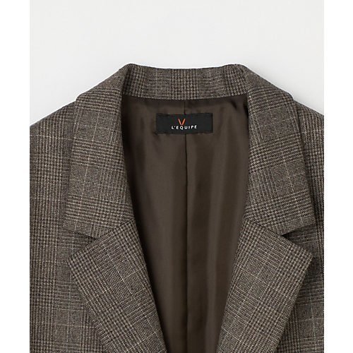【レキュップ/LEQUIPE】のウールサキソニージャケット 人気、トレンドファッション・服の通販 founy(ファニー) 　ファッション　Fashion　レディースファッション　Fashion for Women　アウター　Coat / Outerwear Collection　レディースジャケット・軽アウター　Jackets　スタイリッシュ　Stylish, Fashionable　デニム　Denim, Jeans Material　トレンド　Trend, Trending Now　ボトム　Bottoms, Lower Wear　ポケット　Pocket, Pocket Detail　other-3|ID: prp329100004715478 ipo3291000000034068987