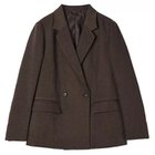 【エムセブンデイズ/M7days】のすっきり見えダブルテーラードジャケット ブラウン|ID:prp329100004715480