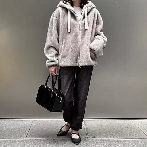 【ヘルノ/HERNO】のエコファーブルゾン 人気、トレンドファッション・服の通販 founy(ファニー) 　ファッション　Fashion　レディースファッション　Fashion for Women　アウター　Coat / Outerwear Collection　ブルゾンジャケット・スポーティアウター　Blouson Jackets　メランジ　Melange, Mixed Yarn　ラグジュアリー　Luxury, Elegant　リアル　Real, Realistic　リュクス　Luxury, Elegant, High-End, Chic　other-3|ID: prp329100004715482 ipo3291000000034069005