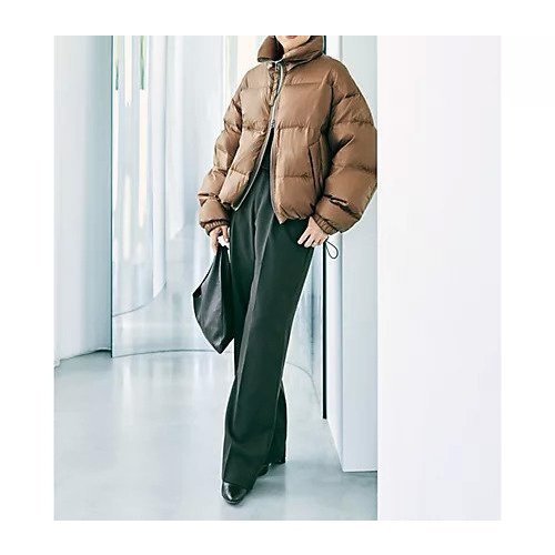 【カレッジ アッパーハイツ/COLLEGE UPPER HIGHTS】の【Marisol 別注】Lachen ショートダウン 人気、トレンドファッション・服の通販 founy(ファニー) 　ファッション　Fashion　レディースファッション　Fashion for Women　コンパクト　Compact, Small Size　ショート　Short, Short Length　スタンド　Stand Collar, Upright Stand　ダウン　Down, Puffer　ドローコード　Drawcord, Drawstring Cord　フェザー　Feather, Feather Detail　ポーチ　Pouch, Small Case　別注　Limited Edition, Custom Order　旅行　Travel　楽ちん　Easy Fit, Comfortable　軽量　Lightweight, Ultra Light　other-2|ID: prp329100004715487 ipo3291000000034069027