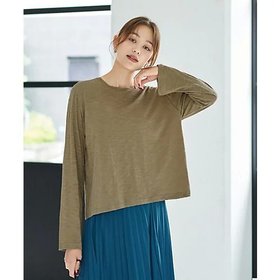 【スタイルデリ/STYLE DELI】 こなれたスラブ生地の下腹丈長袖Tシャツ人気、トレンドファッション・服の通販 founy(ファニー) ファッション Fashion レディースファッション Fashion for Women トップス・カットソー Cut & Sew Tops シャツ・ブラウス・オフィスカジュアル Elegant Blouses & Button-Ups ロングTシャツ・Tシャツ Longline T-Shirts & Tees イエロー Yellow シンプル Simple, Minimal 定番 Standard, Basic Item 長袖 Long Sleeve, Full Sleeve フォルム Silhouette, Form マキシ Maxi, Full Length レース Lace, Lace Fabric ロング Long, Long-Length ワイド Wide, Wide Fit 夏 Summer |ID:prp329100004715642