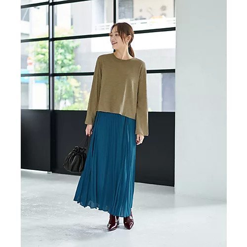 【スタイルデリ/STYLE DELI】のこなれたスラブ生地の下腹丈長袖Tシャツ 人気、トレンドファッション・服の通販 founy(ファニー) 　ファッション　Fashion　レディースファッション　Fashion for Women　トップス・カットソー　Cut & Sew Tops　シャツ・ブラウス・オフィスカジュアル　Elegant Blouses & Button-Ups　ロングTシャツ・Tシャツ　Longline T-Shirts & Tees　イエロー　Yellow　シンプル　Simple, Minimal　定番　Standard, Basic Item　長袖　Long Sleeve, Full Sleeve　フォルム　Silhouette, Form　マキシ　Maxi, Full Length　レース　Lace, Lace Fabric　ロング　Long, Long-Length　ワイド　Wide, Wide Fit　夏　Summer　other-2|ID: prp329100004715642 ipo3291000000034069952