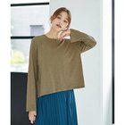 【スタイルデリ/STYLE DELI】のこなれたスラブ生地の下腹丈長袖Tシャツ カーキ|ID: prp329100004715642 ipo3291000000036271436