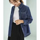 【スタイルデリ/STYLE DELI】の織り糸柄状ブリーチデニムシャツ ダークブルー|ID:prp329100004715645