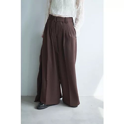 【マージュール/marjour】のBELTED BROWN PANTS インテリア・キッズ・メンズ・レディースファッション・服の通販 founy(ファニー) https://founy.com/ ファッション Fashion レディースファッション Fashion for Women パンツ Pants & Trousers ストレッチ Stretch, Stretchy Fabric セットアップ Set-Up, Coordinated Outfit ツイル Twist, Twisted Detail ポケット Pocket, Pocket Detail 夏 Summer 秋 Autumn |ID: prp329100004715649 ipo3291000000034069979