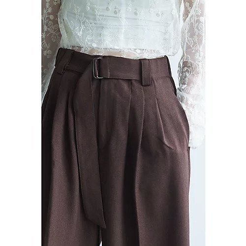 【マージュール/marjour】のBELTED BROWN PANTS 人気、トレンドファッション・服の通販 founy(ファニー) 　ファッション　Fashion　レディースファッション　Fashion for Women　パンツ　Pants & Trousers　ストレッチ　Stretch, Stretchy Fabric　セットアップ　Set-Up, Coordinated Outfit　ツイル　Twist, Twisted Detail　ポケット　Pocket, Pocket Detail　夏　Summer　秋　Autumn　other-2|ID: prp329100004715649 ipo3291000000034069981