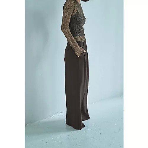 【マージュール/marjour】のNUANCE BROWN WIDE TUCKPANTS 人気、トレンドファッション・服の通販 founy(ファニー) 　ファッション　Fashion　レディースファッション　Fashion for Women　パンツ　Pants & Trousers　今季　This Season, Current Season　スウェット / スエット　Sweatshirt, Sweatwear　ストレッチ　Stretch, Stretchy Fabric　スーツ　Suit, Formalwear　ポケット　Pocket, Pocket Detail　マニッシュ　Mannish, Boyish　ワイド　Wide, Wide Fit　A/W・秋冬　Autumn/Winter　エレガント 上品　Elegant　other-2|ID: prp329100004715650 ipo3291000000034069985