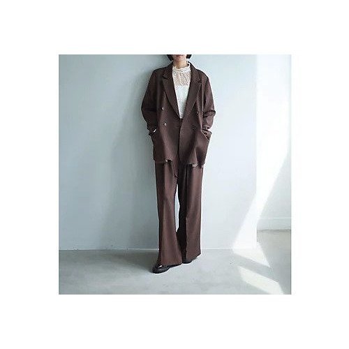 【マージュール/marjour】のOVER BROWN DOUBLE JACKET 人気、トレンドファッション・服の通販 founy(ファニー) 　ファッション　Fashion　レディースファッション　Fashion for Women　アウター　Coat / Outerwear Collection　レディースジャケット・軽アウター　Jackets　シンプル　Simple, Minimal　ストレッチ　Stretch, Stretchy Fabric　セットアップ　Set-Up, Coordinated Outfit　ツイル　Twist, Twisted Detail　トレンド　Trend, Trending Now　ポケット　Pocket, Pocket Detail　other-2|ID: prp329100004715659 ipo3291000000034070029