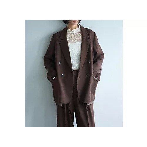 【マージュール/marjour】のOVER BROWN DOUBLE JACKET 人気、トレンドファッション・服の通販 founy(ファニー) 　ファッション　Fashion　レディースファッション　Fashion for Women　アウター　Coat / Outerwear Collection　レディースジャケット・軽アウター　Jackets　シンプル　Simple, Minimal　ストレッチ　Stretch, Stretchy Fabric　セットアップ　Set-Up, Coordinated Outfit　ツイル　Twist, Twisted Detail　トレンド　Trend, Trending Now　ポケット　Pocket, Pocket Detail　other-3|ID: prp329100004715659 ipo3291000000034070030