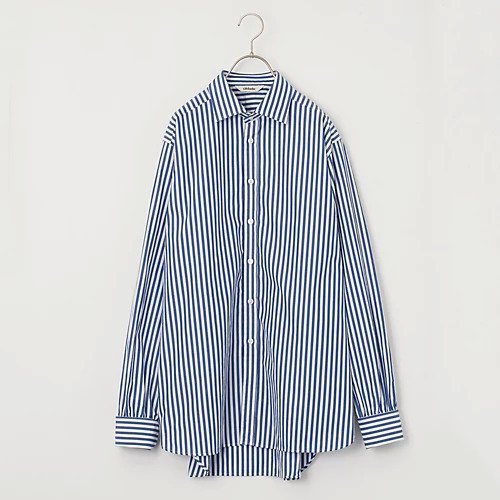 【オブラダ/Oblada】の【LEE別注】【洗える】JERMYN SHIRT STRIPE インテリア・キッズ・メンズ・レディースファッション・服の通販 founy(ファニー) 　ファッション　Fashion　レディースファッション　Fashion for Women　トップス・カットソー　Cut & Sew Tops　シャツ・ブラウス・オフィスカジュアル　Elegant Blouses & Button-Ups　なめらか　Smooth, Silky Texture　ストライプ　Stripe, Striped Pattern　ドレス　Dress, One-Piece　バランス　Balance, Style Balance　ベスト　Vest, Waistcoat　別注　Limited Edition, Custom Order　洗える　Machine Washable　ブルー|ID: prp329100004717778 ipo3291000000034089852