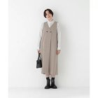 【ヒューマンウーマン/HUMAN WOMAN】のTRストレッチVネックジャンスカ ベージュ|ID: prp329100004717792 ipo3291000000034089973