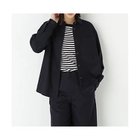 【ヒューマンウーマン/HUMAN WOMAN】のライトフラノウォッシャブルシャツ ネイビー|ID: prp329100004717798 ipo3291000000035201694