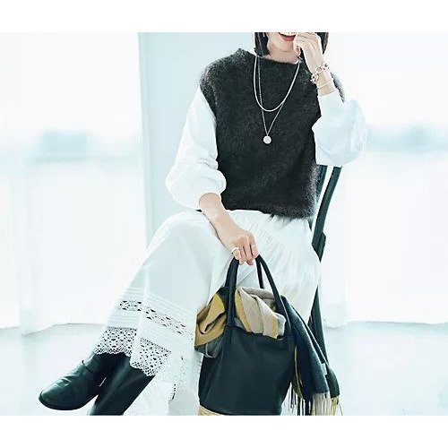 【トゥエルブクローゼット/12closet】の【DEAR DAYS】キッドモヘヤ混ベスト 人気、トレンドファッション・服の通販 founy(ファニー) 　ファッション　Fashion　レディースファッション　Fashion for Women　アウター　Coat / Outerwear Collection　トップス・カットソー　Cut & Sew Tops　ベスト&ジレ / 重ね着スタイル　Vests & Gilets　アンゴラ　Angora Knitwear　インナー　Innerwear　ブラウジング　Blouson Silhouette, Cinched Waist　ベスト　Vest, Waistcoat　秋　Autumn　other-2|ID: prp329100004717802 ipo3291000000034090056