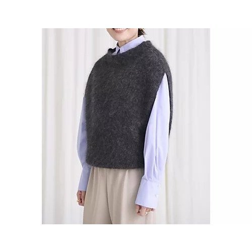 【トゥエルブクローゼット/12closet】の【DEAR DAYS】キッドモヘヤ混ベスト 人気、トレンドファッション・服の通販 founy(ファニー) 　ファッション　Fashion　レディースファッション　Fashion for Women　アウター　Coat / Outerwear Collection　トップス・カットソー　Cut & Sew Tops　ベスト&ジレ / 重ね着スタイル　Vests & Gilets　アンゴラ　Angora Knitwear　インナー　Innerwear　ブラウジング　Blouson Silhouette, Cinched Waist　ベスト　Vest, Waistcoat　秋　Autumn　other-2|ID: prp329100004717802 ipo3291000000035084249