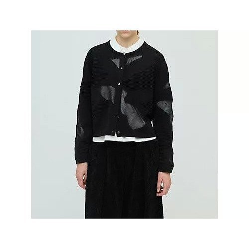 【ミズイロ インド/mizuiro ind】のシアーパターンカーディガン インテリア・キッズ・メンズ・レディースファッション・服の通販 founy(ファニー) https://founy.com/ ファッション Fashion レディースファッション Fashion for Women トップス・カットソー Cut & Sew Tops カーディガン・羽織り Layered Style Cardigans インナー Innerwear シアー Sheer, See-Through |ID: prp329100004717809 ipo3291000000034090097