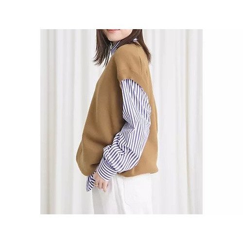 【オブラダ/Oblada】のJERMYN VEST 人気、トレンドファッション・服の通販 founy(ファニー) 　ファッション　Fashion　レディースファッション　Fashion for Women　アウター　Coat / Outerwear Collection　トップス・カットソー　Cut & Sew Tops　ベスト&ジレ / 重ね着スタイル　Vests & Gilets　カットソー　Cut and Sewn Top　シンプル　Simple, Minimal　ベスト　Vest, Waistcoat　ミラノリブ　Milano Rib, Milano Stitch　リラックス　Relax, Relaxed Fit　other-3|ID: prp329100004717819 ipo3291000000034090174