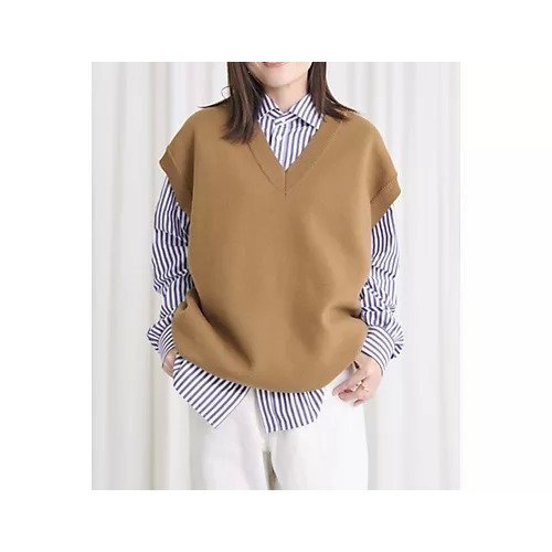 【オブラダ/Oblada】のJERMYN VEST 人気、トレンドファッション・服の通販 founy(ファニー) 　ファッション　Fashion　レディースファッション　Fashion for Women　アウター　Coat / Outerwear Collection　トップス・カットソー　Cut & Sew Tops　ベスト&ジレ / 重ね着スタイル　Vests & Gilets　カットソー　Cut and Sewn Top　シンプル　Simple, Minimal　ベスト　Vest, Waistcoat　ミラノリブ　Milano Rib, Milano Stitch　リラックス　Relax, Relaxed Fit　other-2|ID: prp329100004717819 ipo3291000000035844456